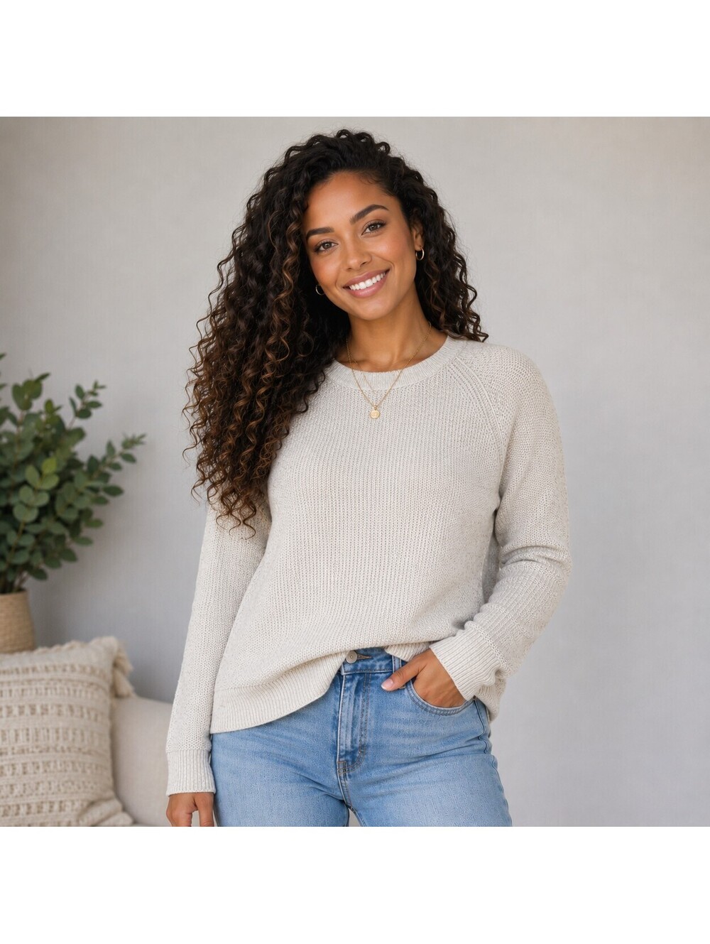 LOFT Women Sweater Size XS Beige